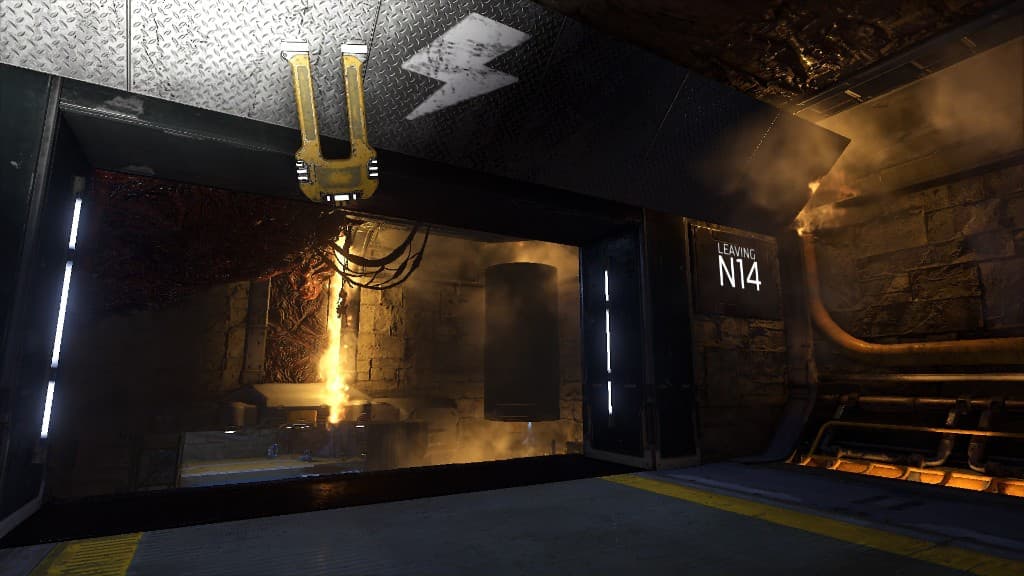 Guards fled through the tunnels under the service docks.